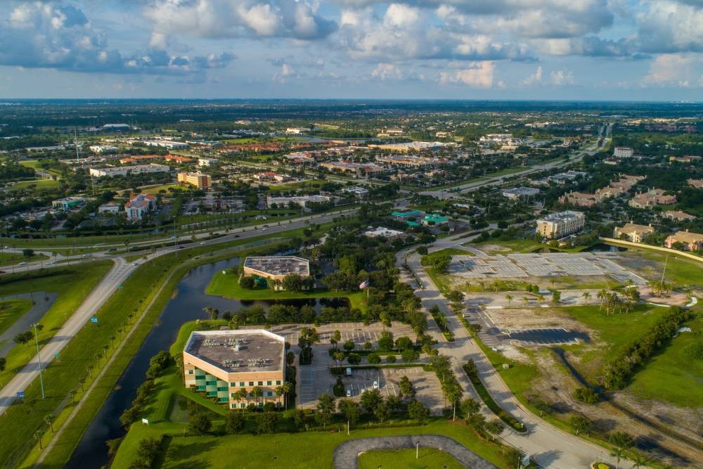 Aerial image of Port St. Lucie, Florida, during the day