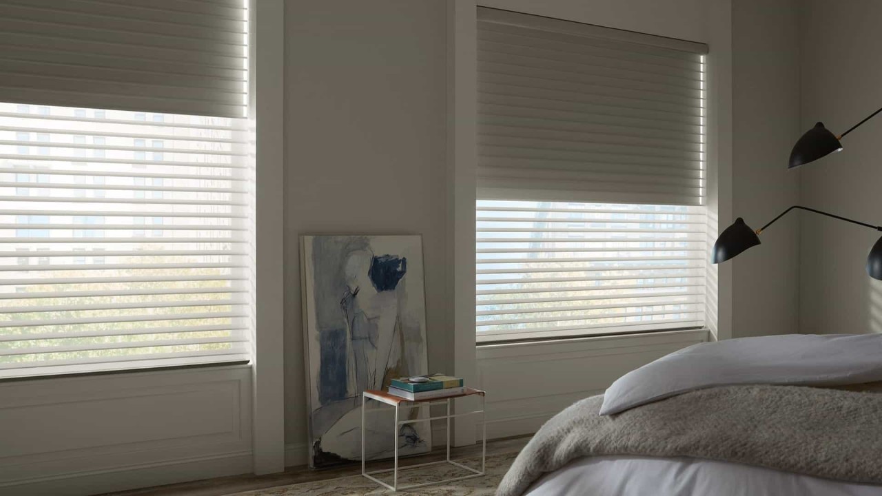 Hunter Douglas Silhouette® Sheer Shades with adjustable fabric vanes, beautiful colors, near Stuart, Florida (FL)